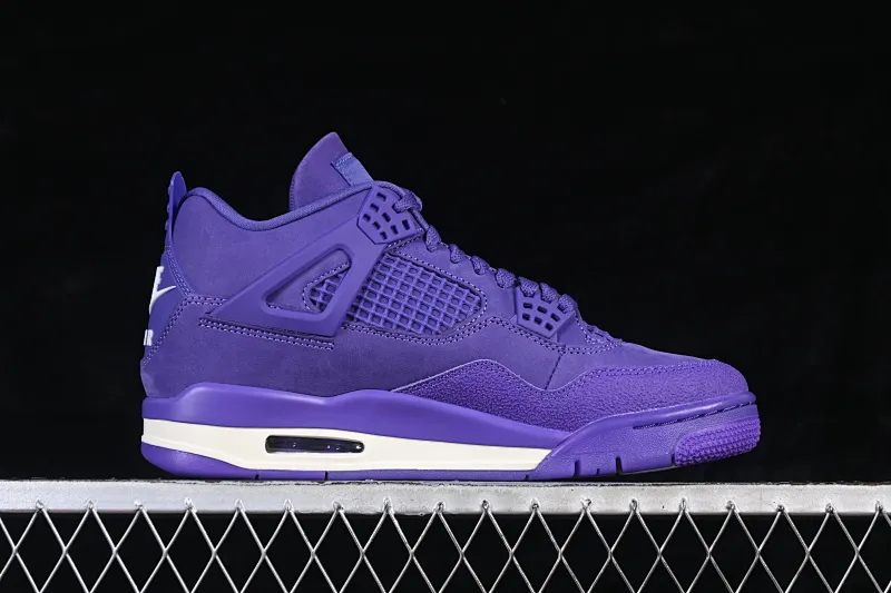 All categories Air Jordan Jordan series basketball shoes Air Jordan 4 GX foreign trade version Nigel Sylvester x Air Jordan 4 Retro "Purple" AJ4 Joe 4 joint blue brick HF4340-500
